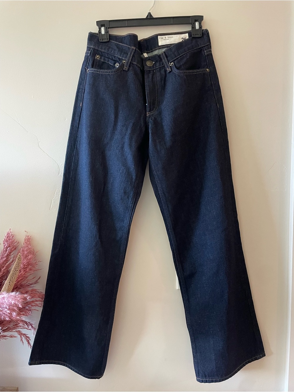 rag & bone Saige low rise straight leg denim